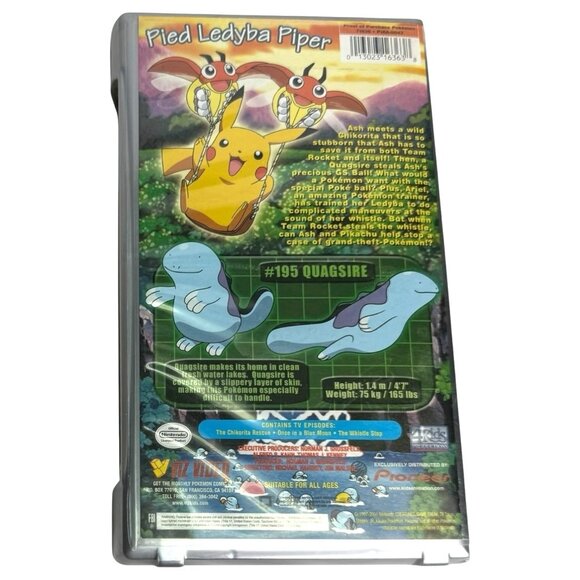 Pokemon The Johto Journeys Snow Rescue VHS Tape Pioneer 2000 Animated Kids Movie - Picture 5 of 7